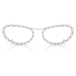 Sunglasses Oval shape, 2 in 1 clip-on, SK7044, Silver Tone - Image 8