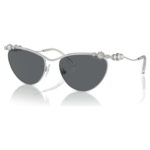 Sunglasses Oval shape, SK7017, Silver Tone