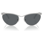 Sunglasses Oval shape, SK7017, Silver Tone - Image 3