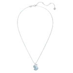 Swan pendant Swan, Medium, Blue, Rhodium plated - Image 3