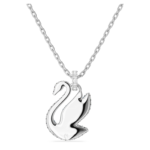 Swan pendant Swan, Medium, Blue, Rhodium plated - Image 5