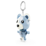 Teddy bag charm Bear, Blue, Rhodium plated - Image 5