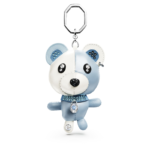 Teddy bag charm Bear, Blue, Rhodium plated - Image 6