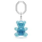 Teddy key ring Bear, Blue, Rhodium plated - Image 5