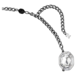 The Vienna Collection necklace Feather, White, Ruthenium plated - Image 4