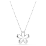 Tough pendant Pavé, Flower, White, Mixed metal finish - Image 6