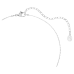 Tough pendant Pavé, Flower, White, Mixed metal finish - Image 5