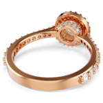 Una Angelic cocktail ring Round cut, Pavé, White, 18K rose gold finish - Image 5