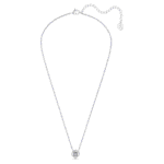 Una Angelic necklace Mixed cuts, Blue, Rhodium plated - Image 3