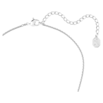 Una Angelic necklace Mixed cuts, Blue, Rhodium plated - Image 4