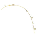 Una Angelic strandage Crystal pearl, Round cut, White, 18K gold finish - Image 4