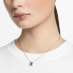 Una necklace Octagon cut, Purple, Rose gold-tone plated - Image 2