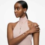 Una necklace Octagon cut, Purple, Rose gold-tone plated - Image 6