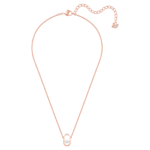 Una necklace Round cut, Oval shape, White, 18K rose gold finish - Image 3