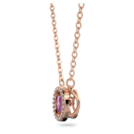 Una pendant Round cut, Long, Purple, 18K rose gold finish - Image 5